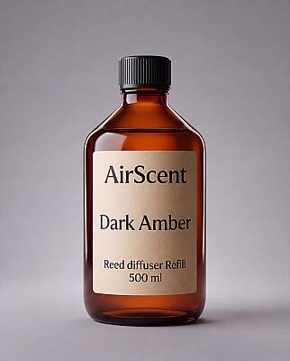 Airscent Dark Amber Çubuklu Oda Kokusu Yedek Refill – 500 ML