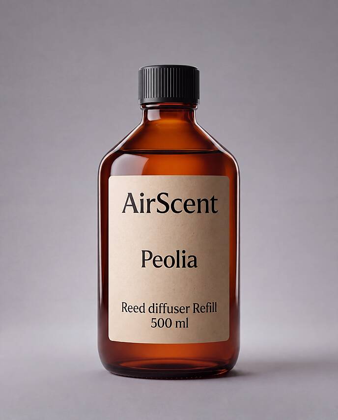 Airscent Peolia Çubuklu Oda Kokusu Yedek Refill – 500 ML - 1
